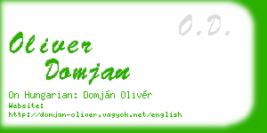 oliver domjan business card